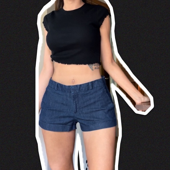 Banana Republic Hampton Fit Shorts 25/0 Petite Chambray - Picture 3 of 8